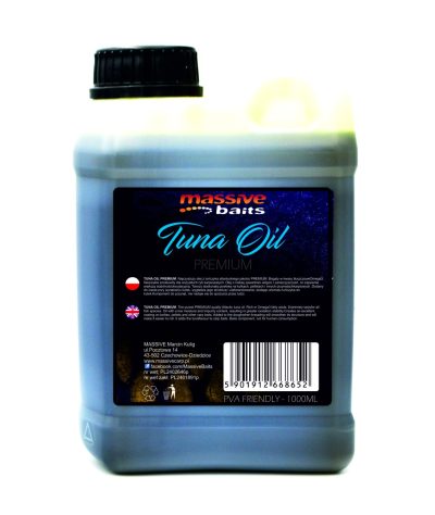 Massive Baits- Tuna Oil Premium 1000ml- olej tuńczykowy - obrazek 1