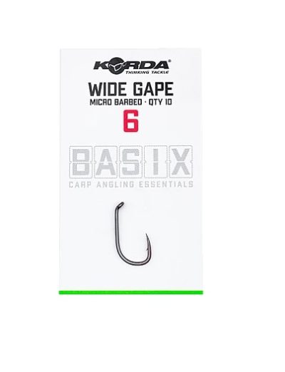 Korda- Basix Wide Gape Hook Size 6