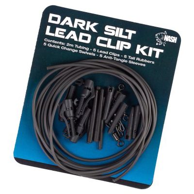 Nash- Lead Clip Pack Dark Silt- komplet do budowy zestawu końcowego z klipsem