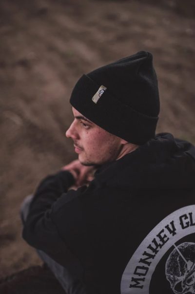 Monkey Climber- Logo Beanie Black- czapka