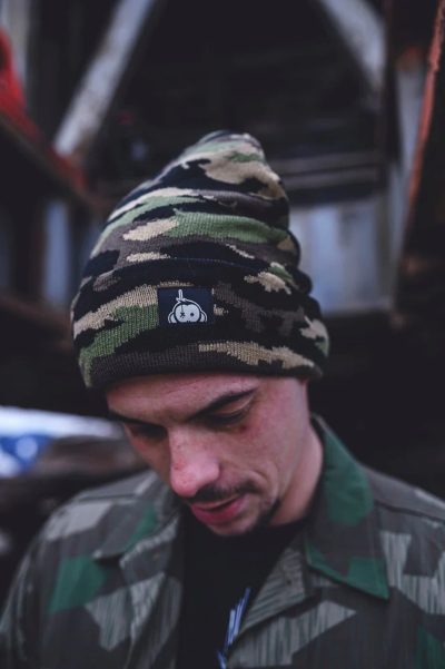 Monkey Climber- Halfawrap Beanie Camou- czapka