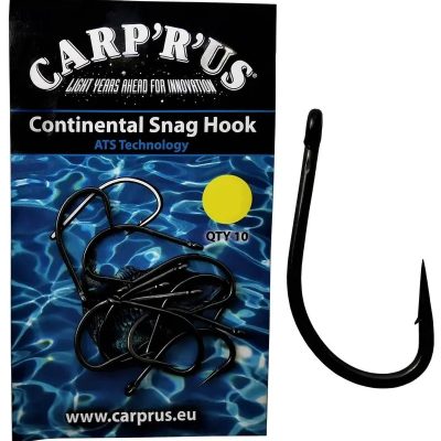 Carp'R'us- Continental Snag Hook ATS Size 4- haki karpiowe