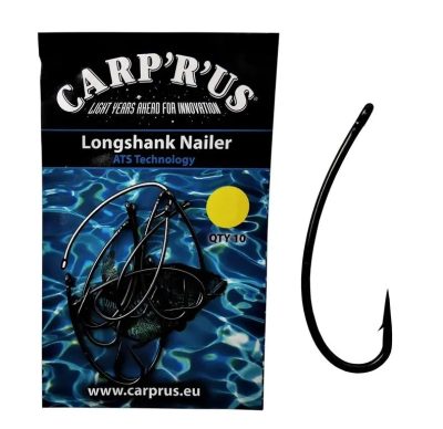 Carp'R'us- Longshank Nailer Hook ATS Size 6- haki karpiowe