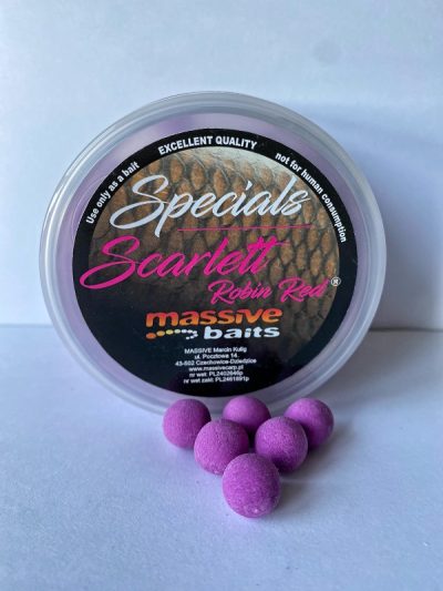Massive Baits- Special Pop-Ups Scarlett Robin Red 11mm- kulki pływające - obrazek 2