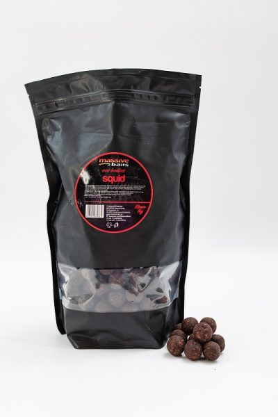 Massive Baits- Eco Boilies 18mm SQUID 1kg- kulki proteinowe