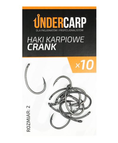 UnderCarp- Teflonowe haki karpiowe CRANK 2 - obrazek 1