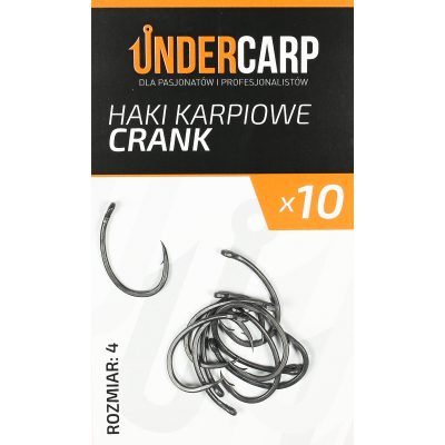 UnderCarp- Teflonowe haki karpiowe CRANK 4 - obrazek 1
