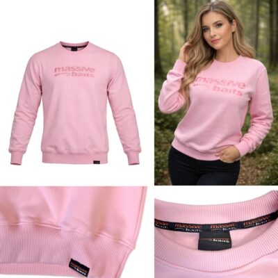 Massive Baits- Bluza Classic damska różowa - obrazek 3
